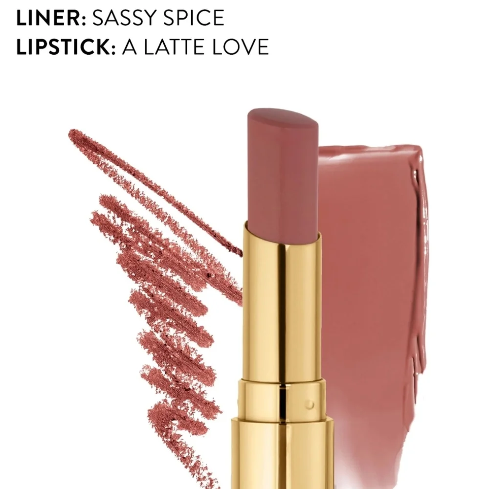 Laura Geller Jelly Balm Hydrating Lip Color: A Latte Love (Rosy Brown), NIB - Picture 3 of 8